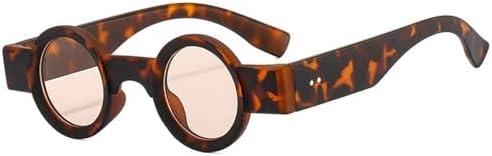 

Популярные солнцезащитные очки, маленькие круглые солнцезащитные очки для женщин и мужчин, в стиле ретро-панк, модные, с защитой от УФ-излучения UV400 и прозрачными линзами MTZJH, C9