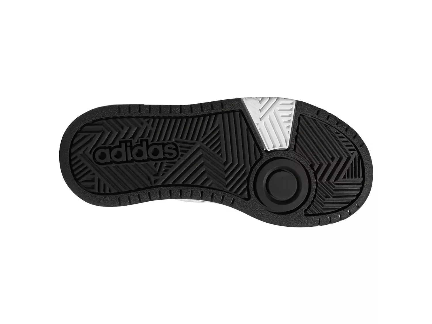 Кроссовки Hoops 3.0 Mid — детские Adidas, Black/White — фото 3