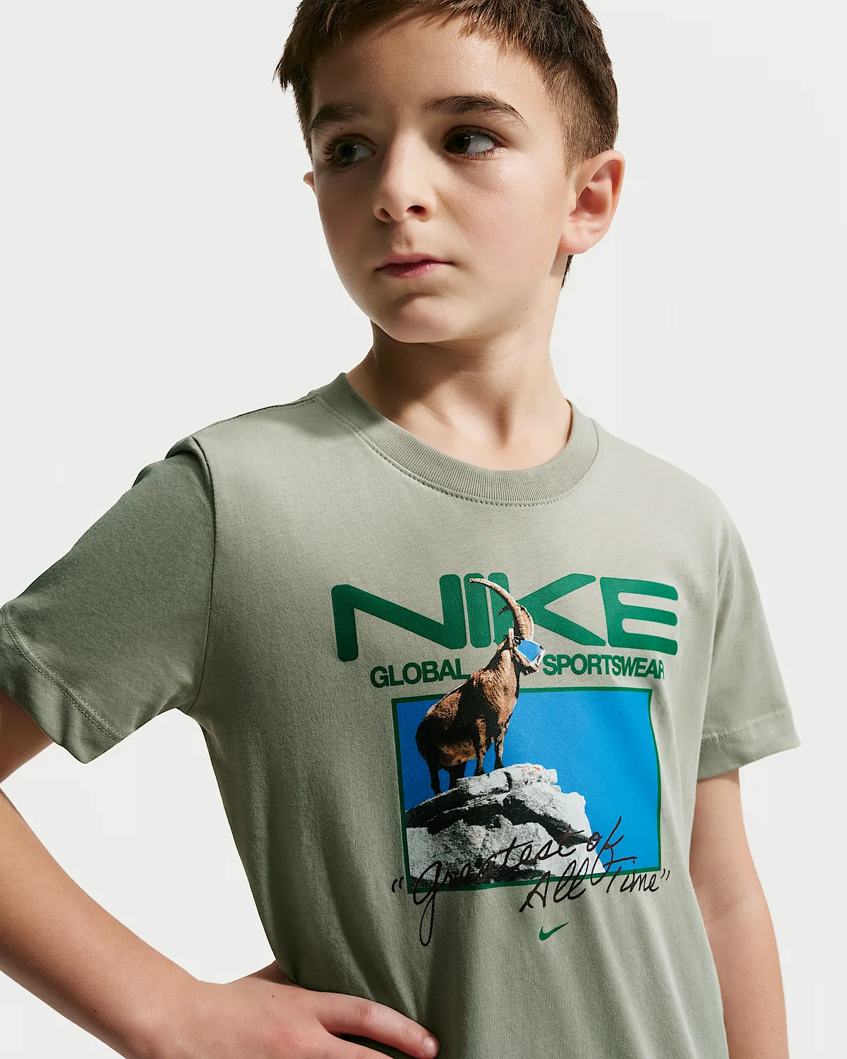 Детская футболка Nike Sportswear, Spruce Fog — фото 3