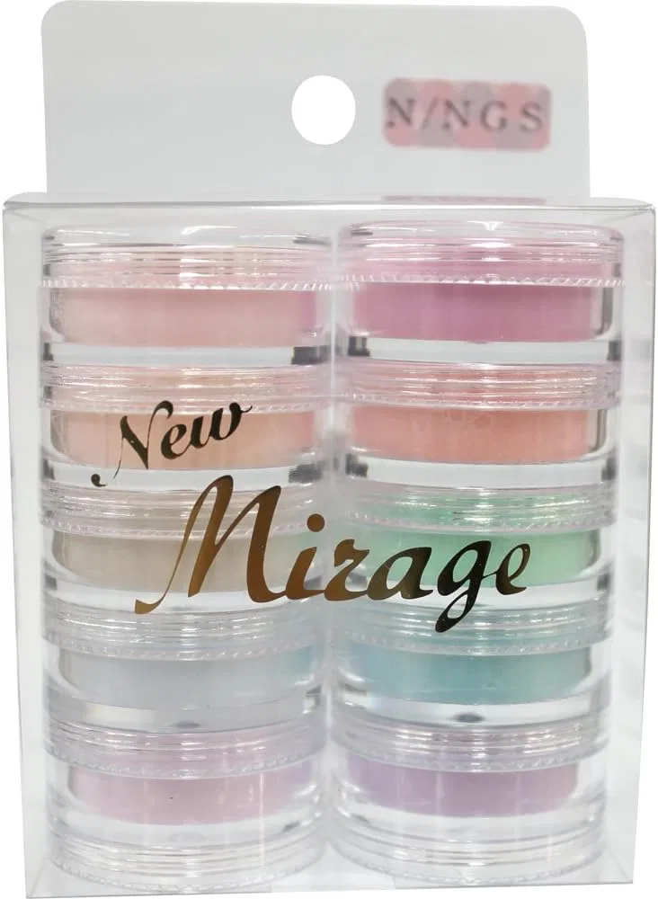 Набор пудры для ногтей Natural Stone Series Mirage 10 цветов мультиколор