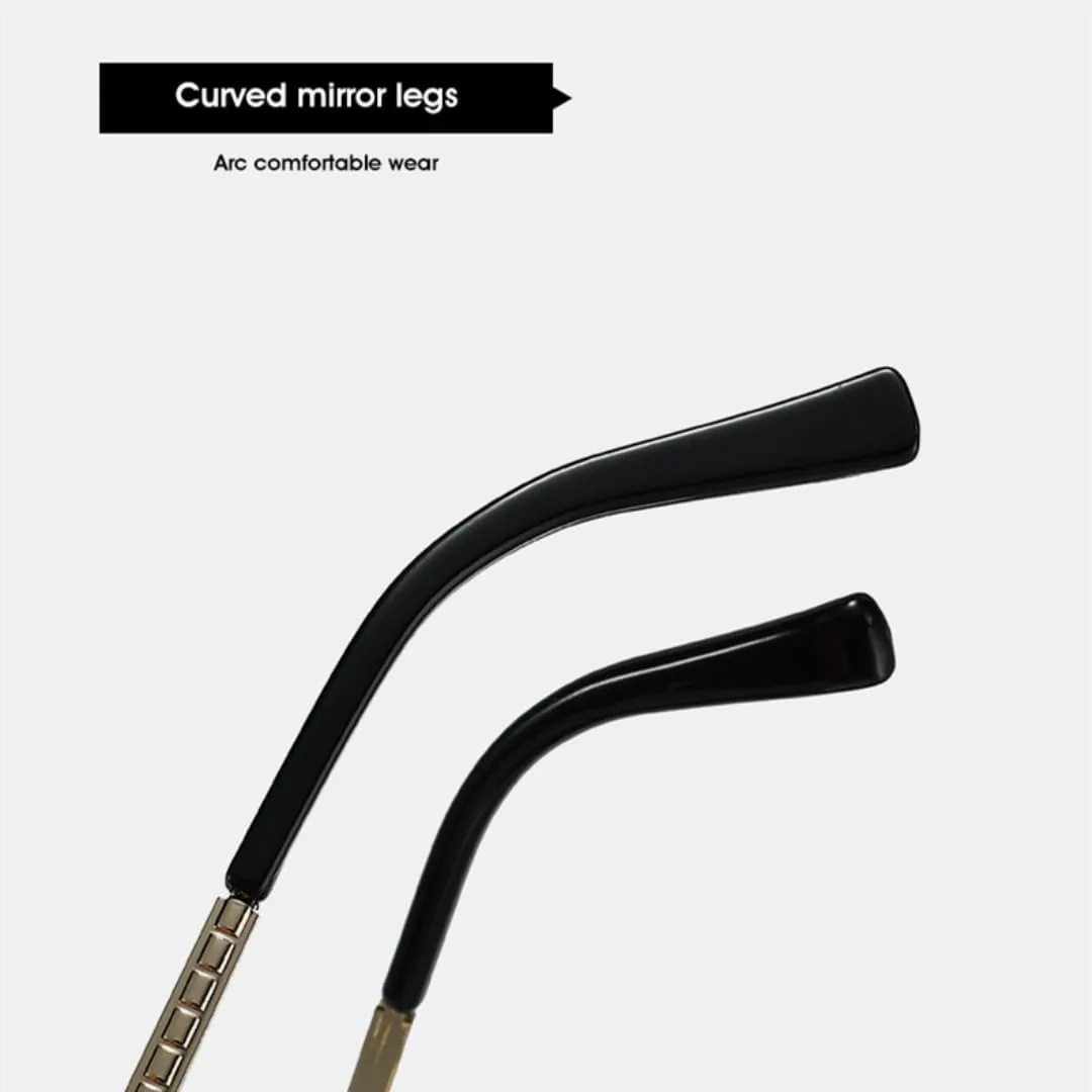 

Женские солнцезащитные очки в металлической оправе желтого цвета с защитой от УФ-излучения UV400 для фестивалей, мужские винтажные очки с красными линзами VFDHN, 5