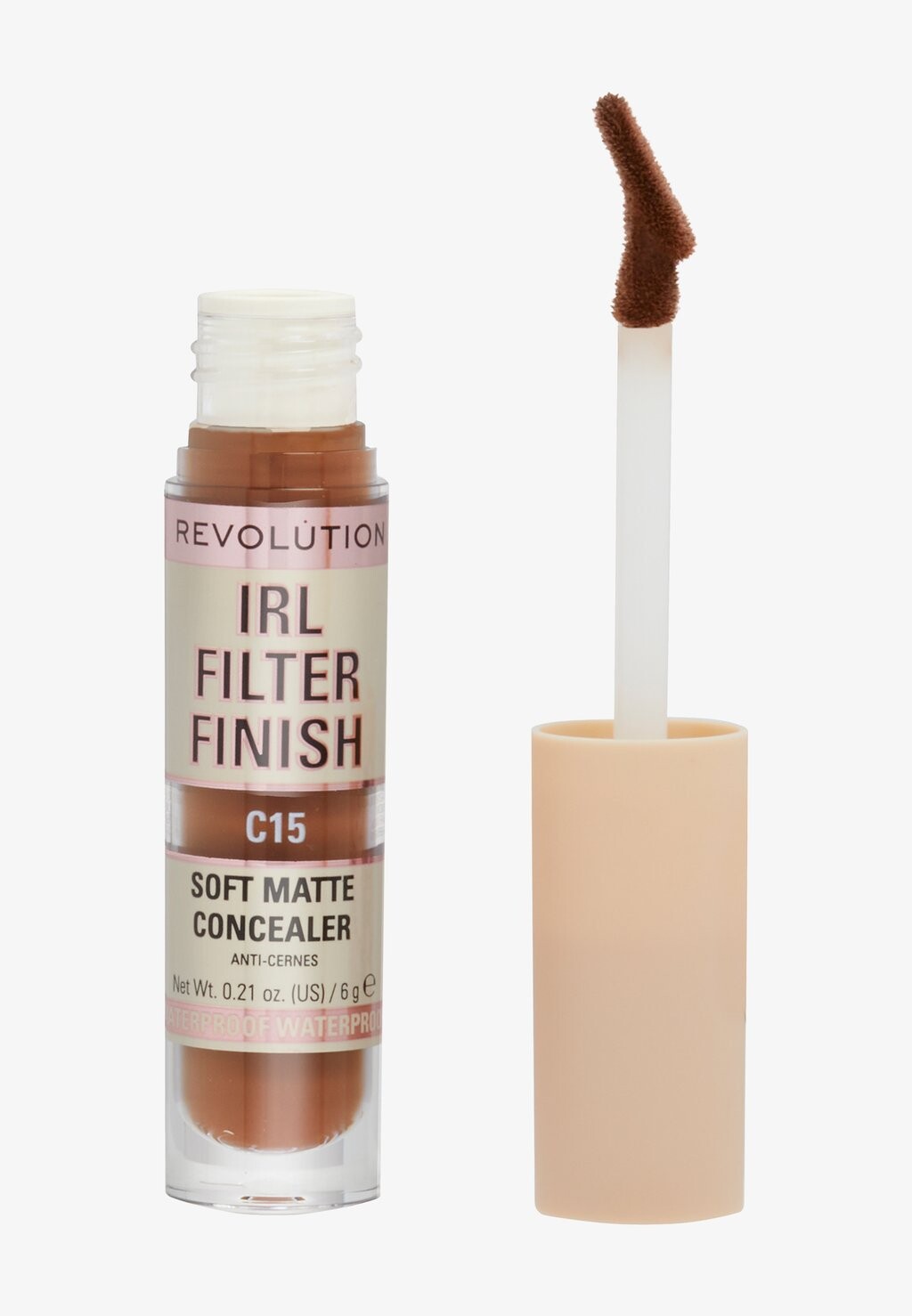 

Консилер Revolution Irl Filter Finish Concealer Makeup Revolution, коричневый