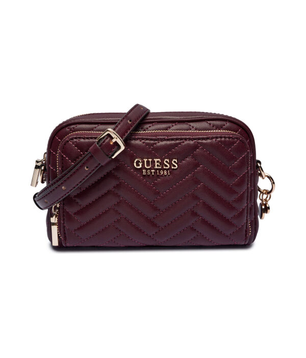 

Сумка-мессенджер Guess Anning, бургундия