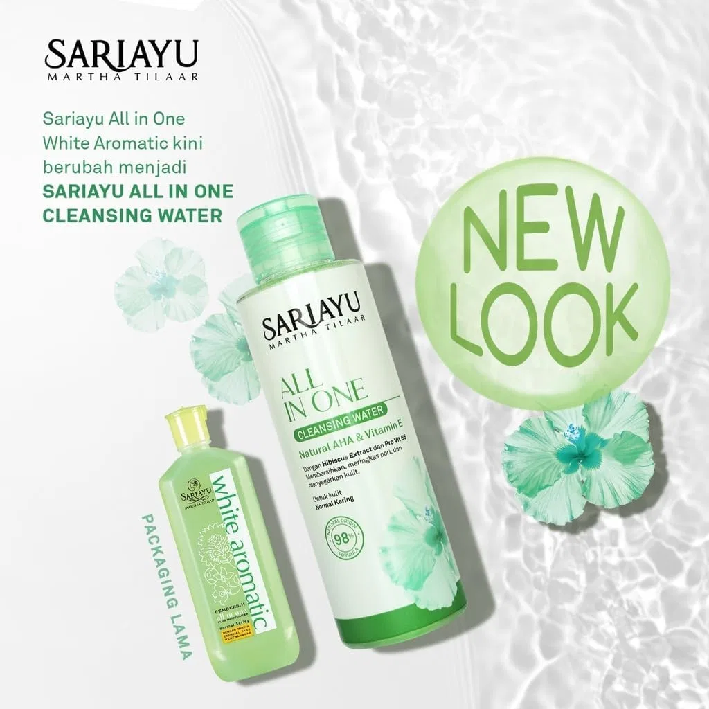 Мицеллярная вода — Sariayu All In One Cleansing Water для нормальной и сухой кожи, 150 мл — фото 2