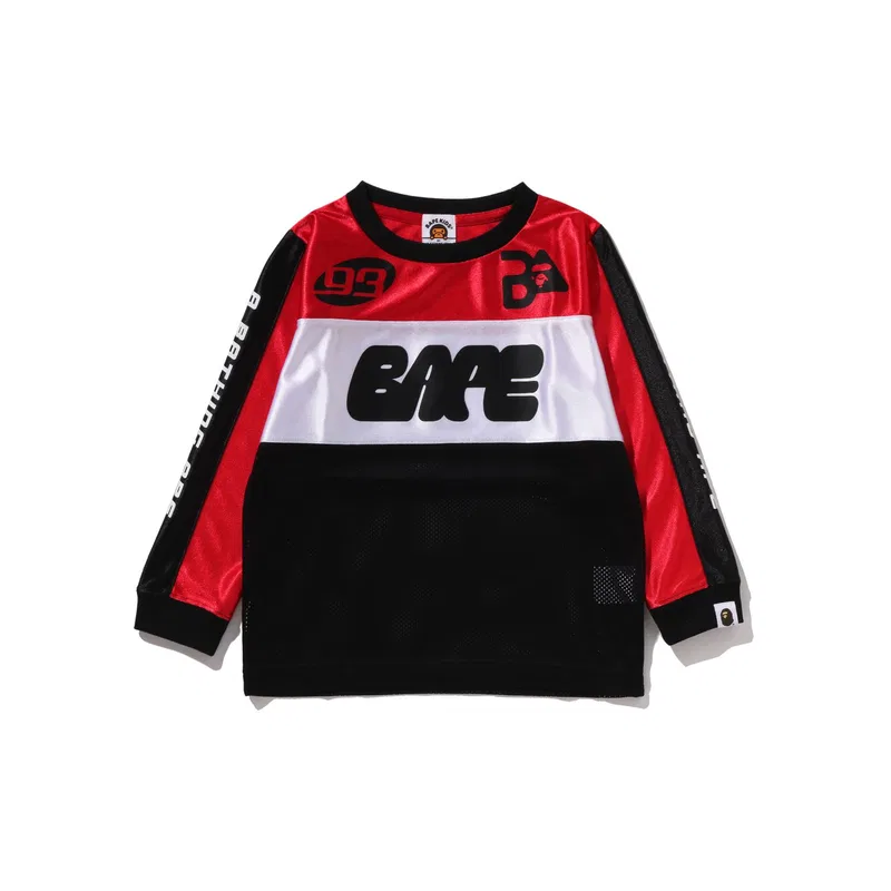 Футболка A BATHING APE для детей 3-7 лет синяя — фото 4
