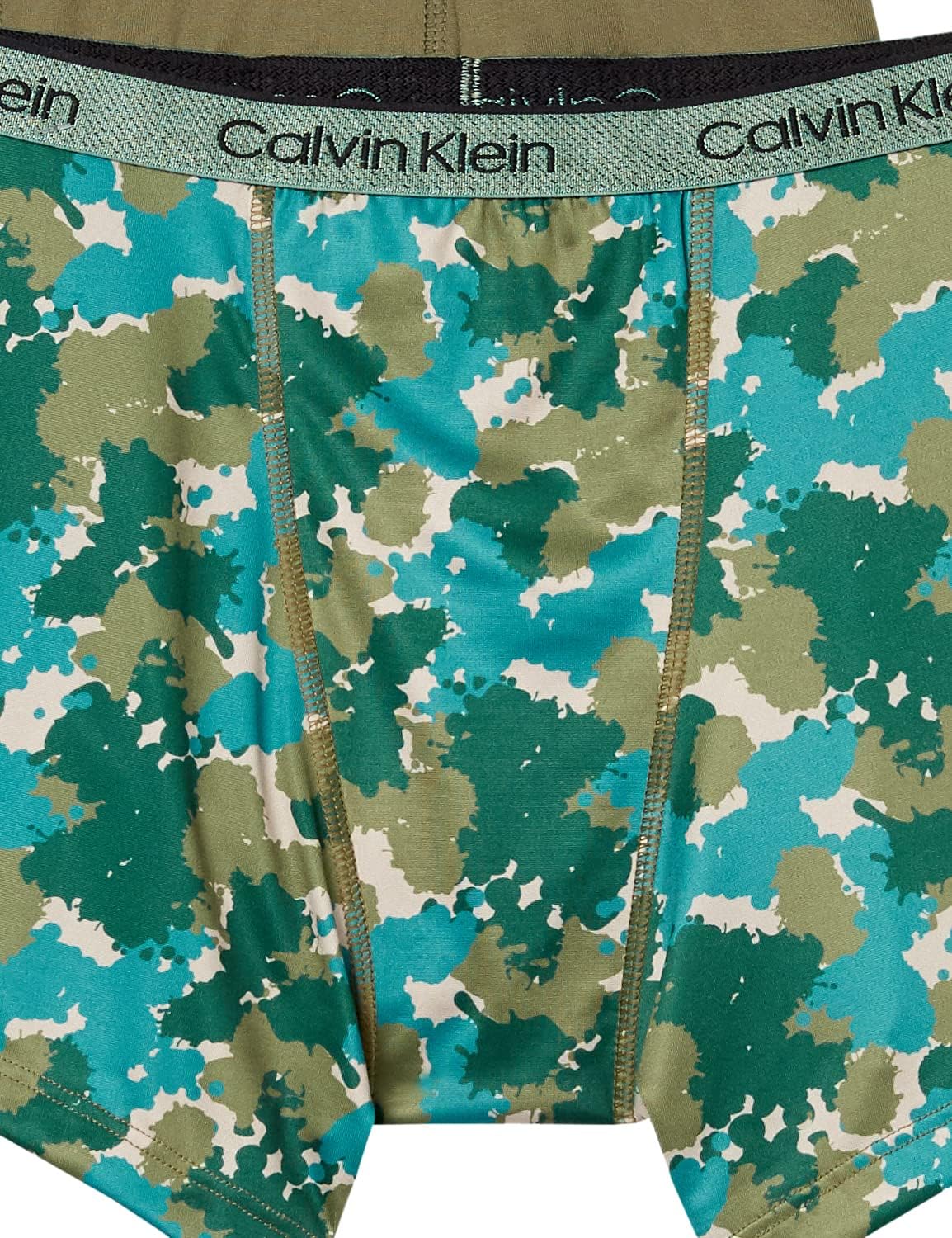 Комплект из 4 трусов-боксеров Calvin Klein для мальчиков, Olive/Camo — фото 3