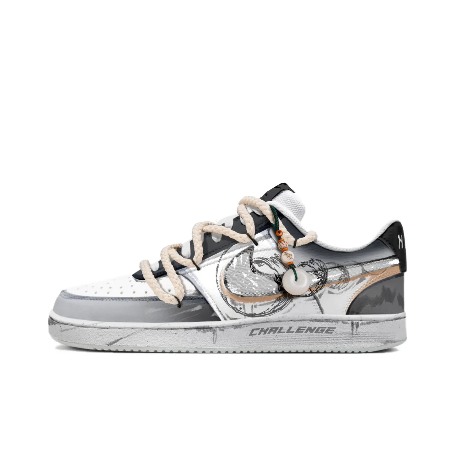 

Кеды мужские, Обувь для скейтбординга Court Vision 1, мужская, низкая, серый Nike