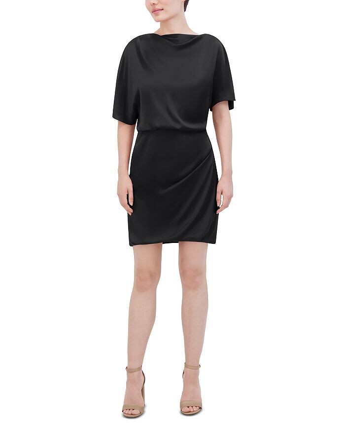 

BCBGMAXAZRIA Платье-футляр с драпировкой, черный