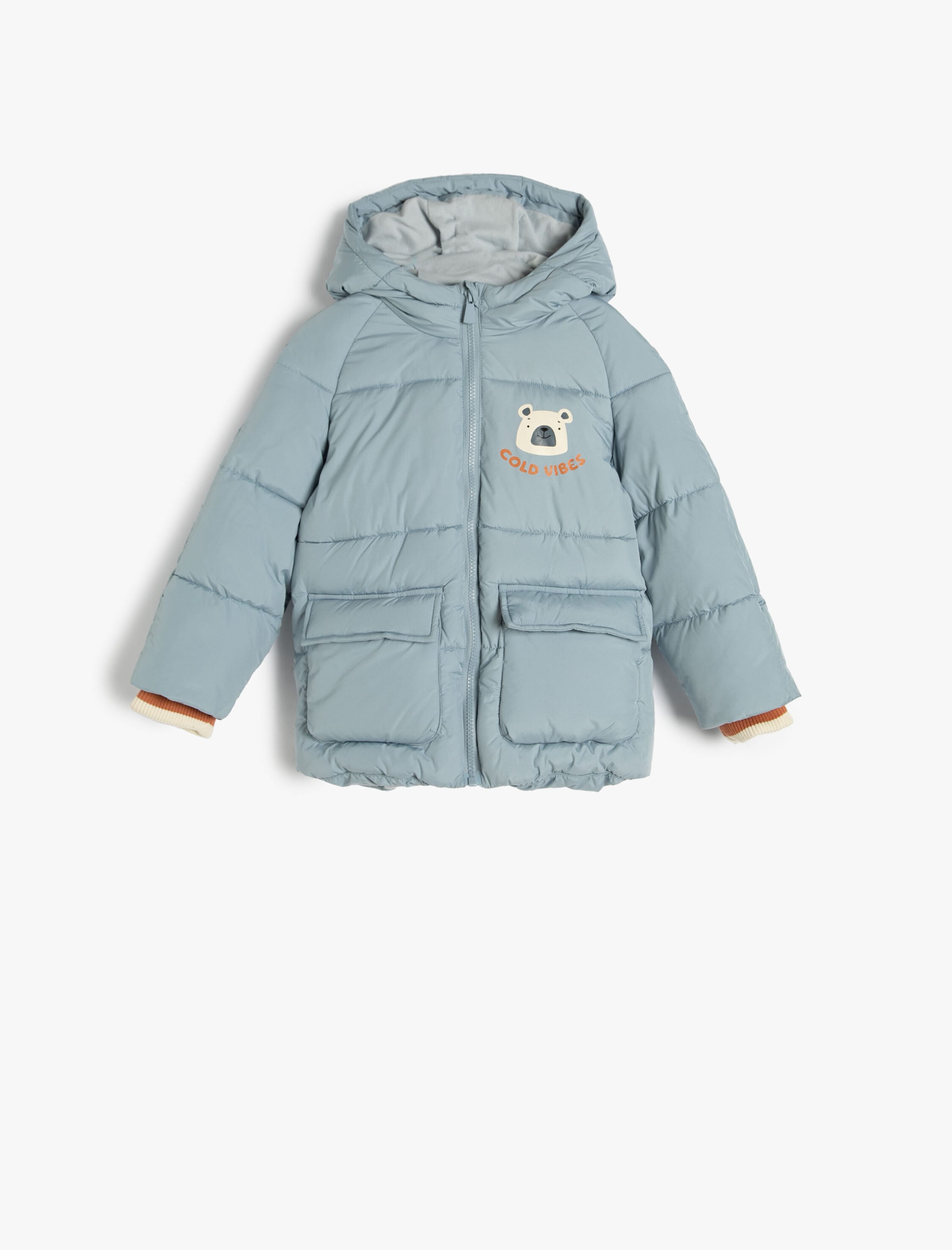 

Koton Зимняя куртка в цветах Night Blue, Dusty Blue