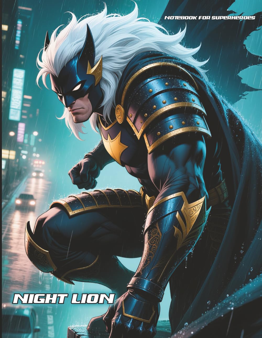 

Superhero Notebook - Code name: Night Lion: Notebook for Kids and Teenagers. Perfect for School, Homeschooling and Everyday Learning. 200 PAGES! (Independently published)