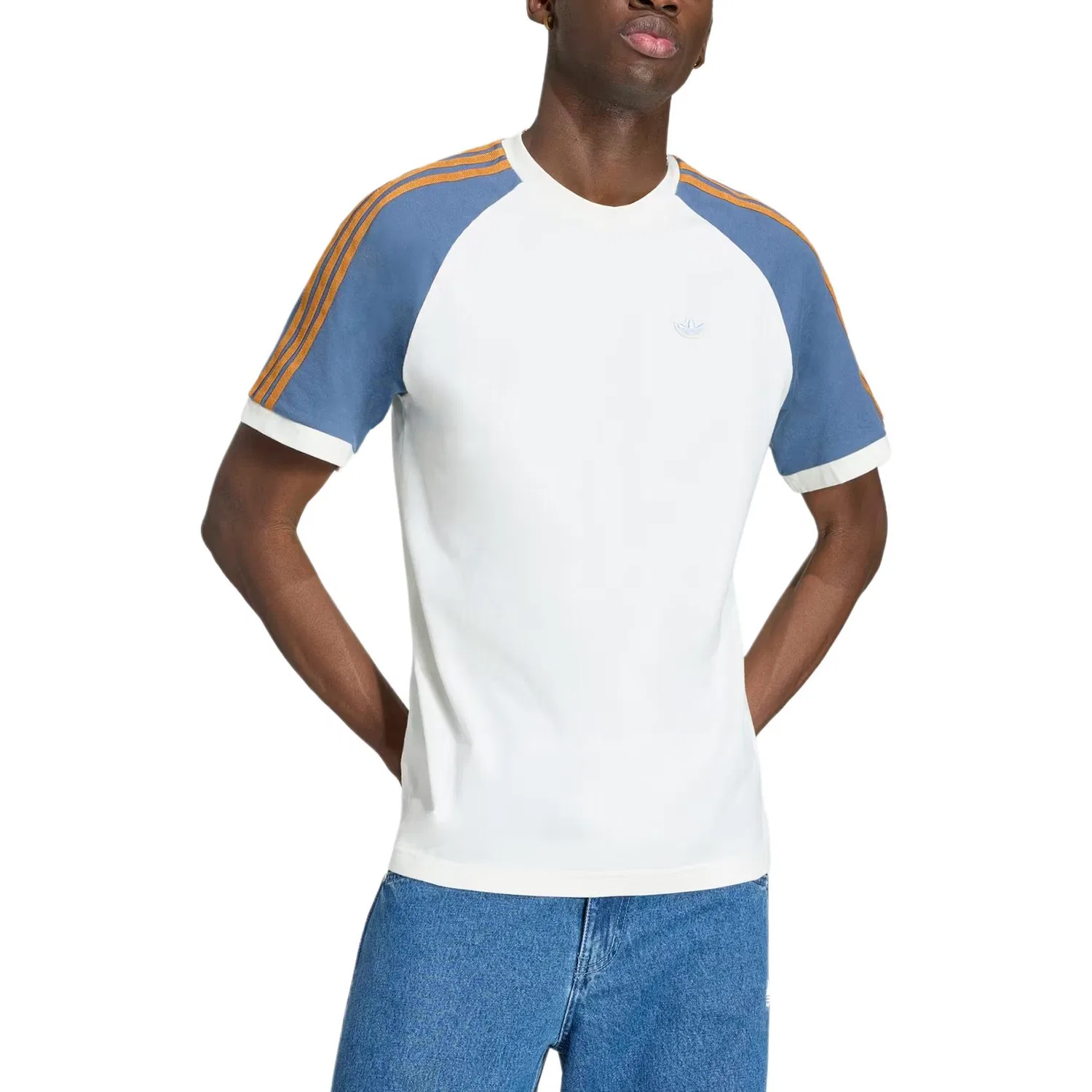 Футболка повседневная Adidas Originals Washed T-Shirt темно-синяя — фото 3