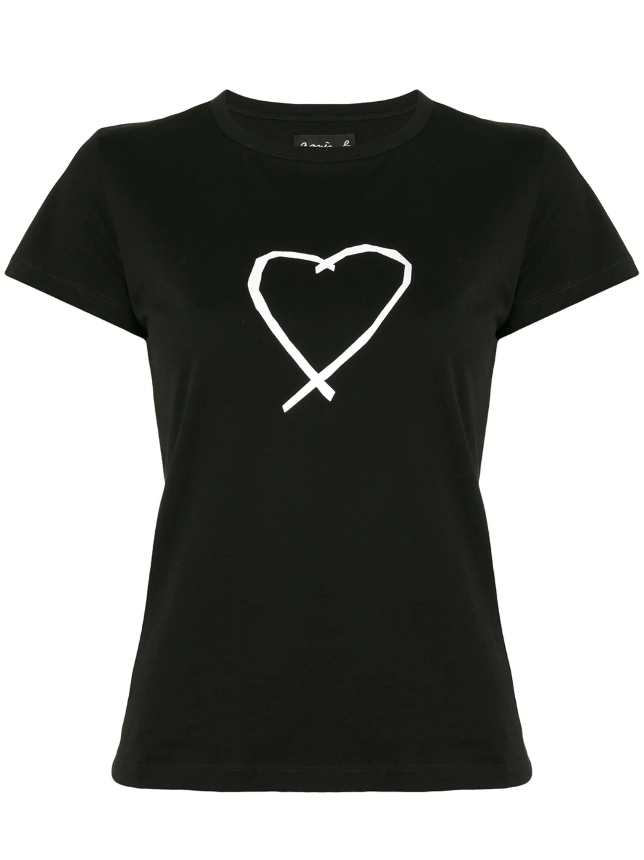 

Футболка с графичным принтом Agnès B., черный