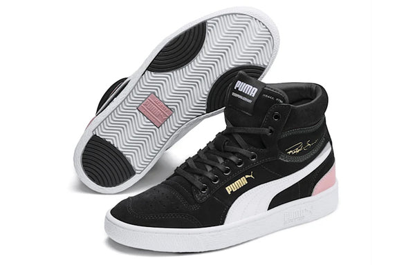 Кроссовки ralph sampson mid suede 'black bridal rose' Puma, черный — фото 3