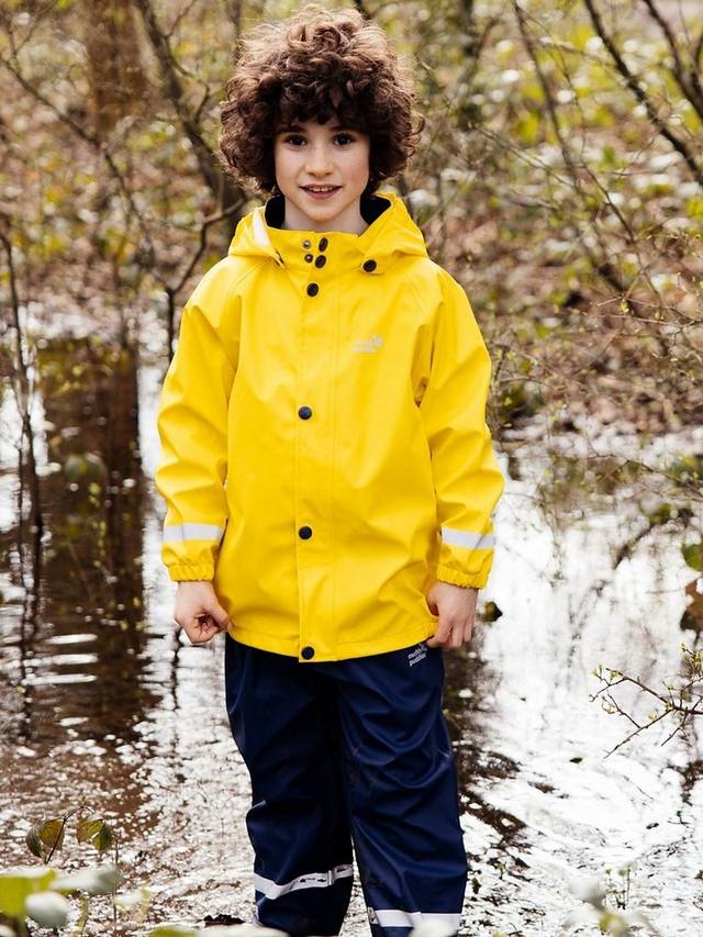 Детская водонепроницаемая куртка для дождливых дней Muddy Puddles, Yellow — фото 2