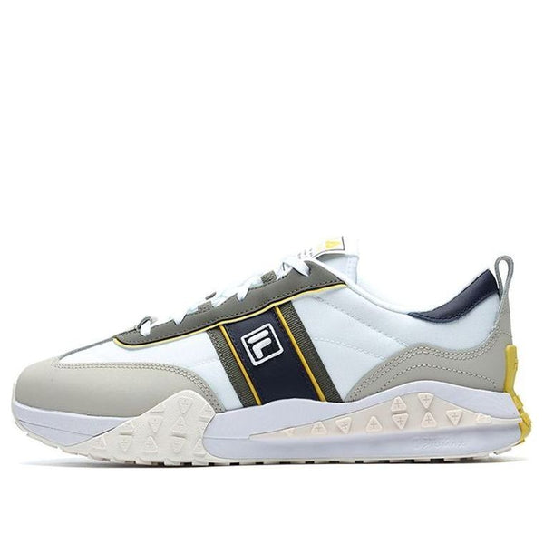 

Кроссовки athletics brick shoes 'white grey yellow' Fila, белый