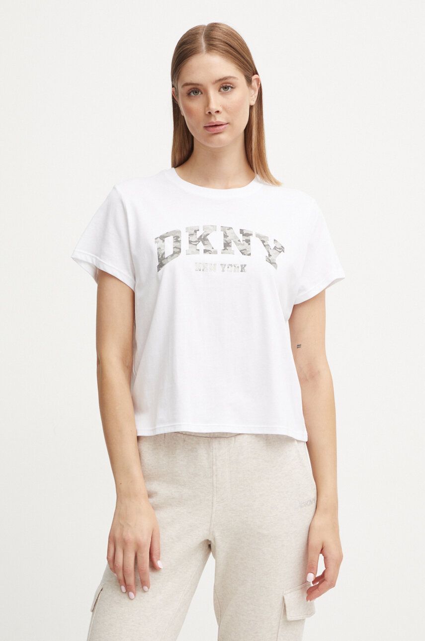 

Хлопковая футболка Dkny, белый
