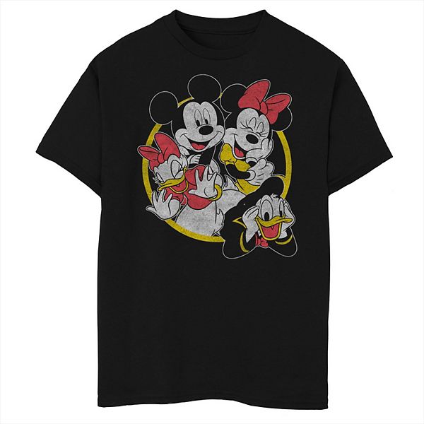 

Футболка Mickey & Friends для мальчиков 8-20, желтая и красная, с хаски Disney