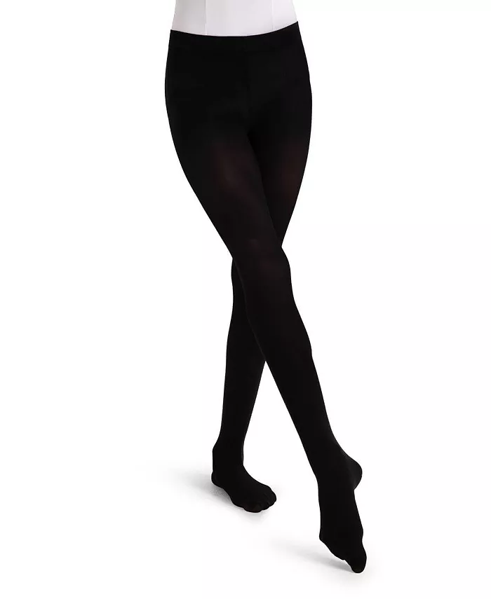 Детские ультрамягкие леггинсы Transition Tight с вязаным поясом Capezio, черный — фото 2