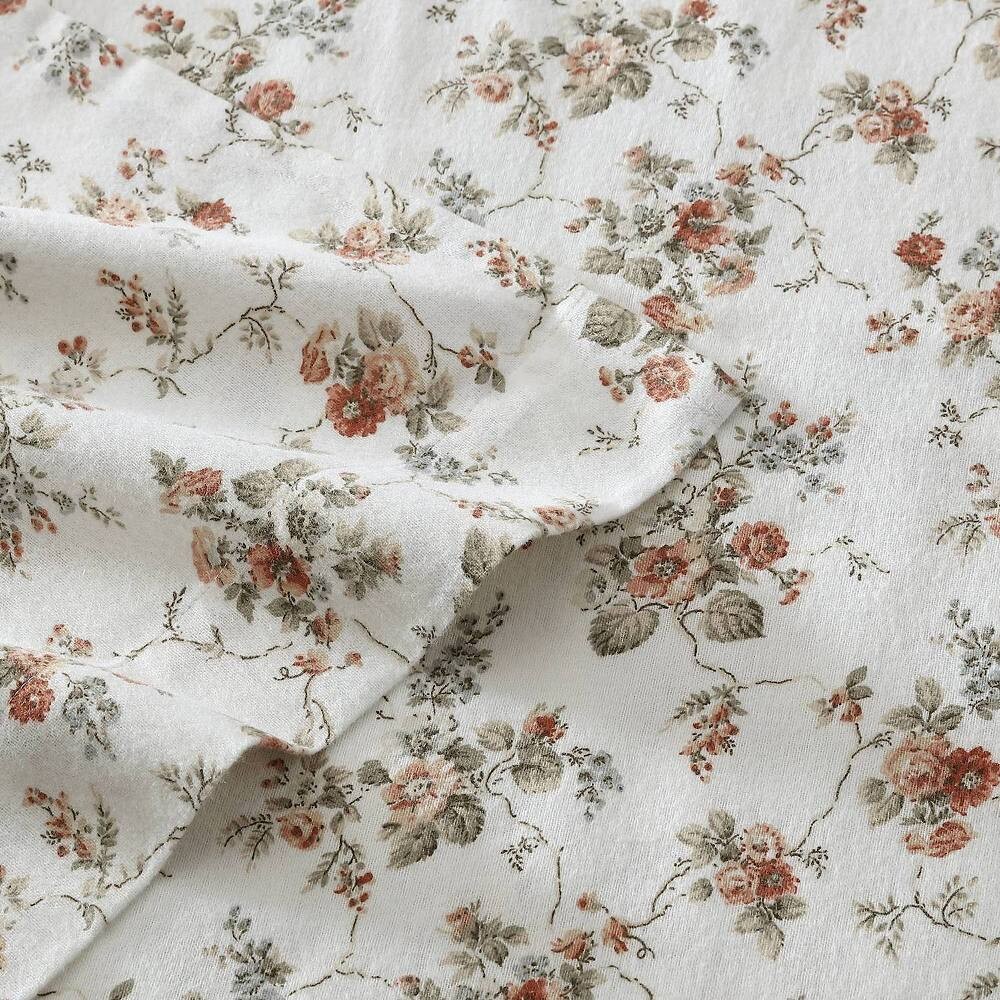 

Комплект простыней из перкаля с принтом Laura Ashley Ashfield, цвет Le Fleur Pink