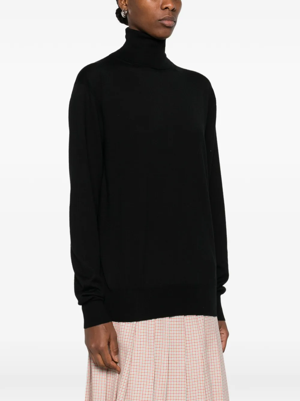 Футболка с высоким воротом Jil Sander, черный — фото 3