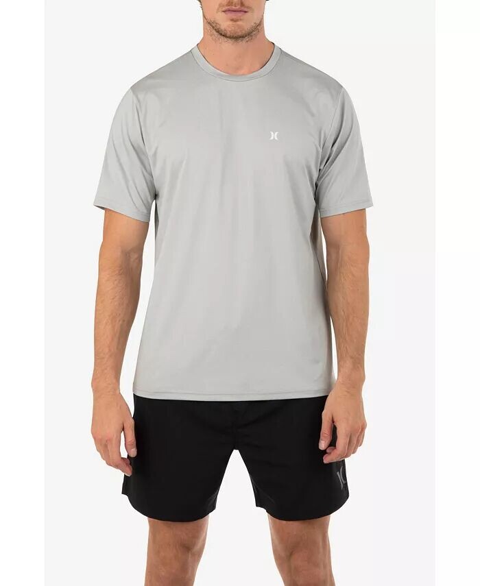 

Мужская повседневная гибридная футболка с коротким рукавом UPF Hurley, серый