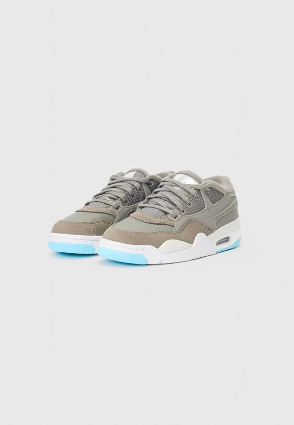 Кроссовки air 4 rm bg Jordan, Flat Pewter/Blue Chill-Photon/Dust-White — фото 2