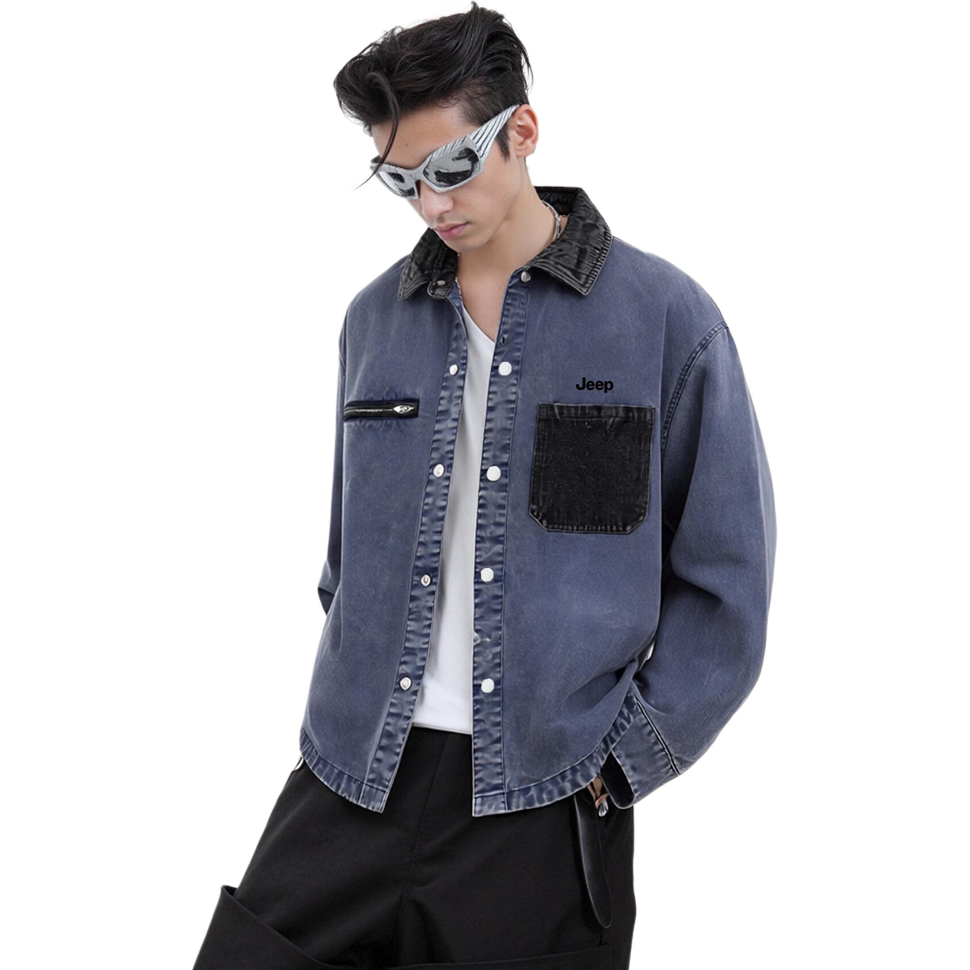 

Рубашка Lifestyle Unisex Lapel Moderate Workwear Jeep, хаки