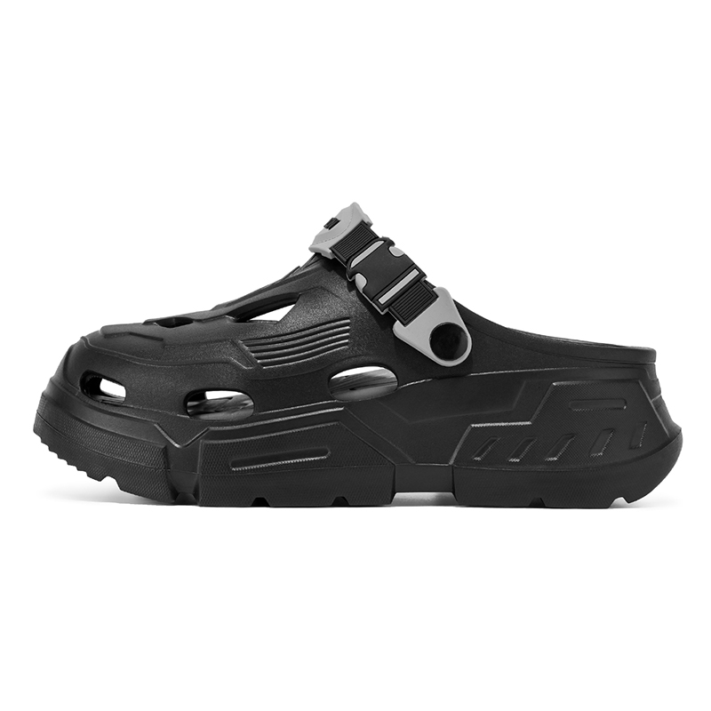 

Wooden Rabbit Клоги унисекс черно-серые, цвет Black Gray