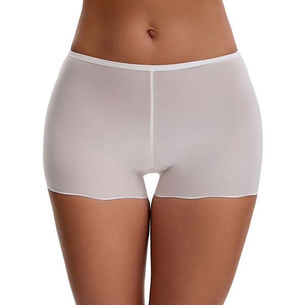 

Женские бесшовные шорты-слипы из айс шелка под платья легкие эластичные шорты-бойшортс Inspire Chic, White