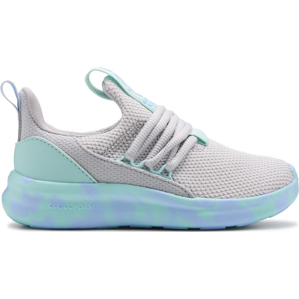 Детская обувь на липучках lite racer adapt 7.0 от Adidas для малышей и подростков, серый/синий — фото 2