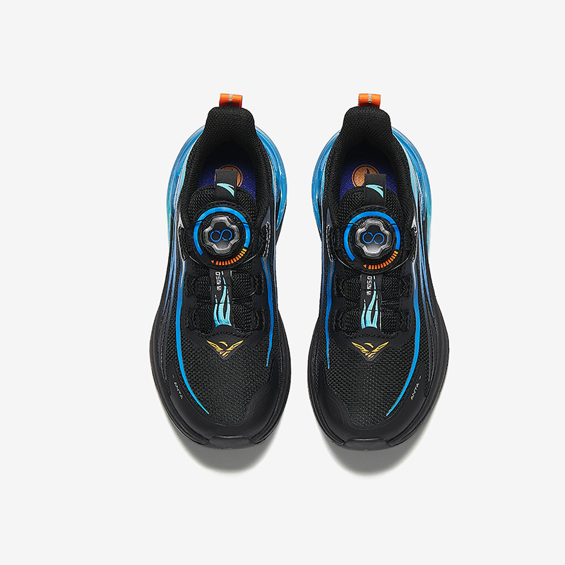 Кроссовки для бега Flame Lightweight Shock Absorbers Low Top для детей 33 42 Antakids, черный/синий — фото 3