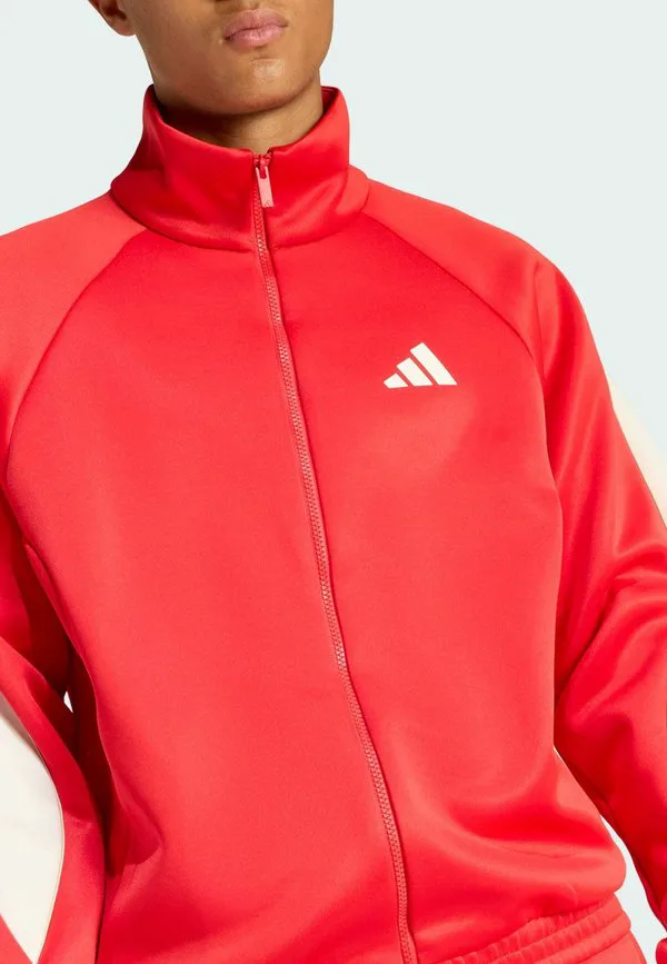 Тренировочная куртка для стадиона Adidas Sportswear, Pure Ruby Off White Crystal Linen — фото 4