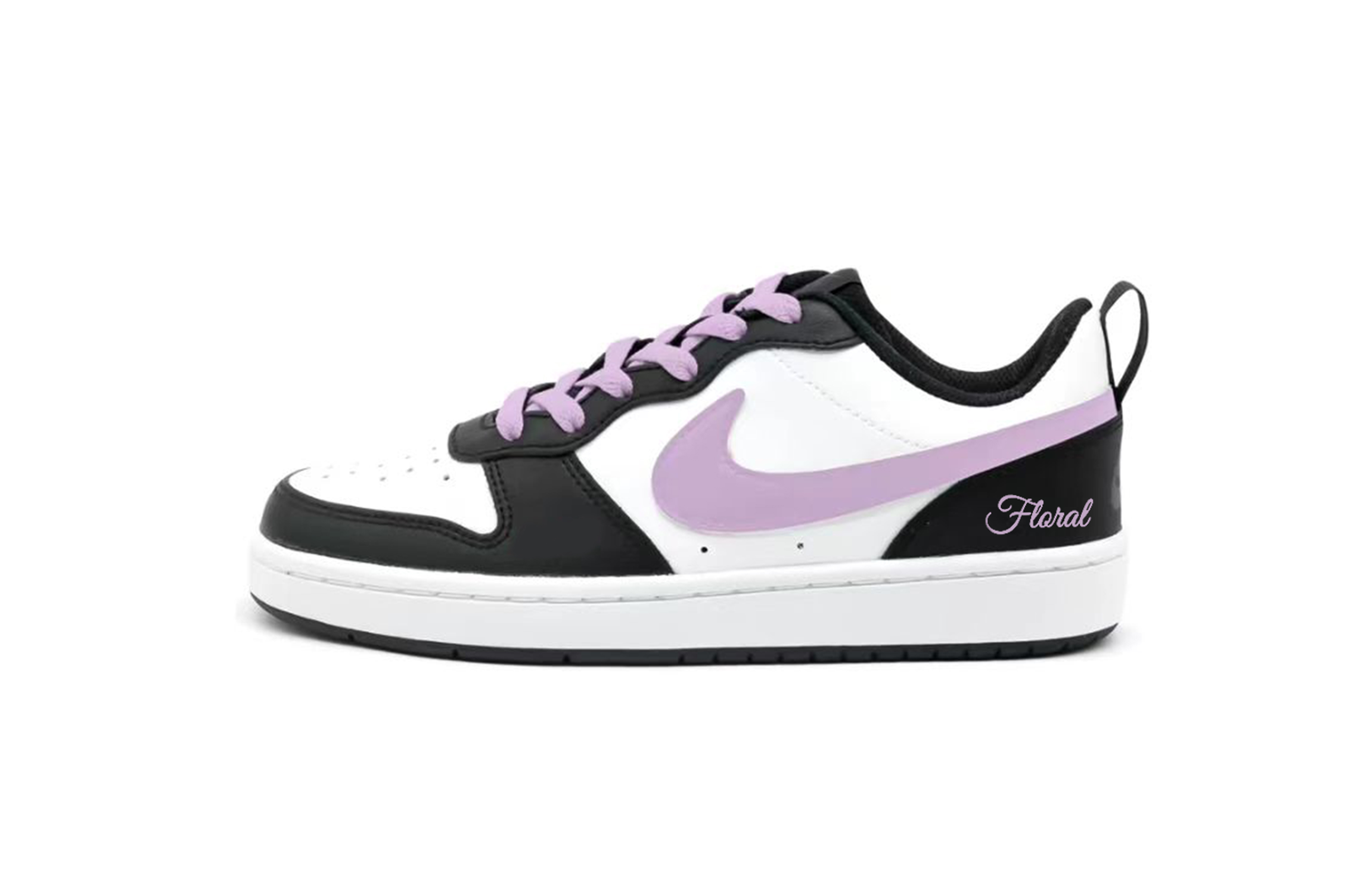 

Nike Court Borough 2 Детские скейтбордические кроссовки Младшие классы, Светло-лавандовый