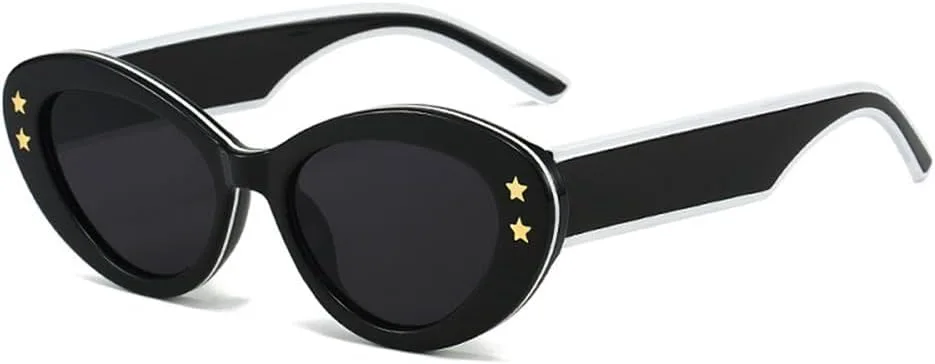 

Овальные солнцезащитные очки для женщин и мужчин, градиентные линзы, поликарбонатная оправа, винтажные солнцезащитные очки с защитой от УФ-излучения UV400 HCPIHF, C1