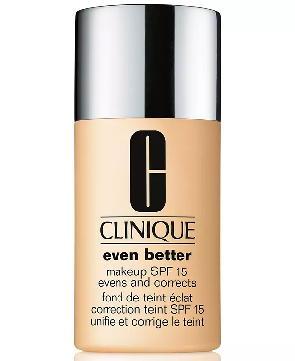 Тональный крем Even better make up широкого спектра действия с SPF 15, 1 жидкая унция. Clinique, wn 12 meringue