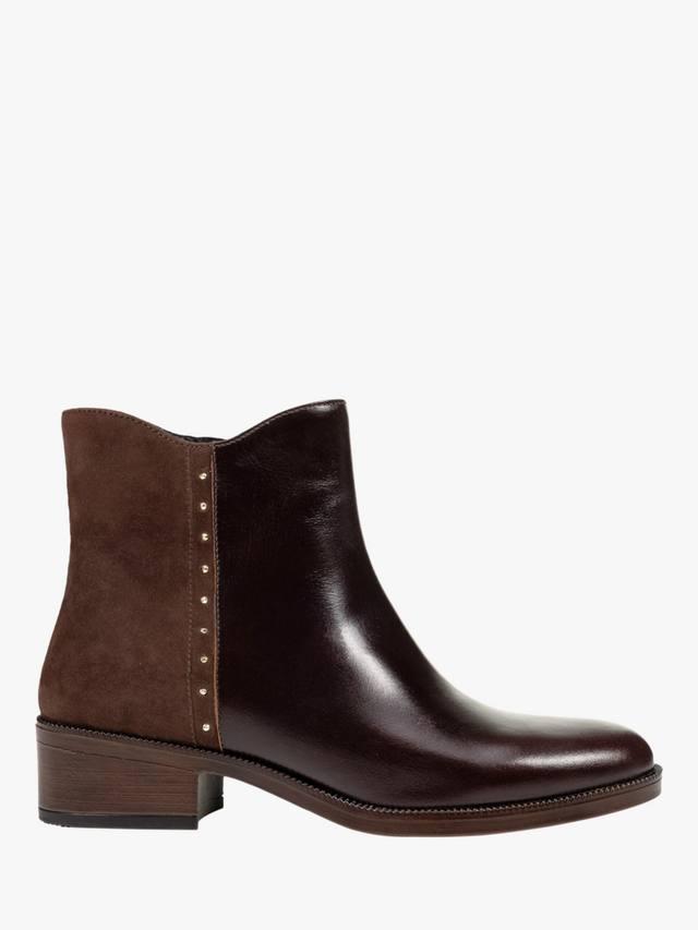 Camexia кожаные ботинки до щиколотки Geox, Dark Brown
