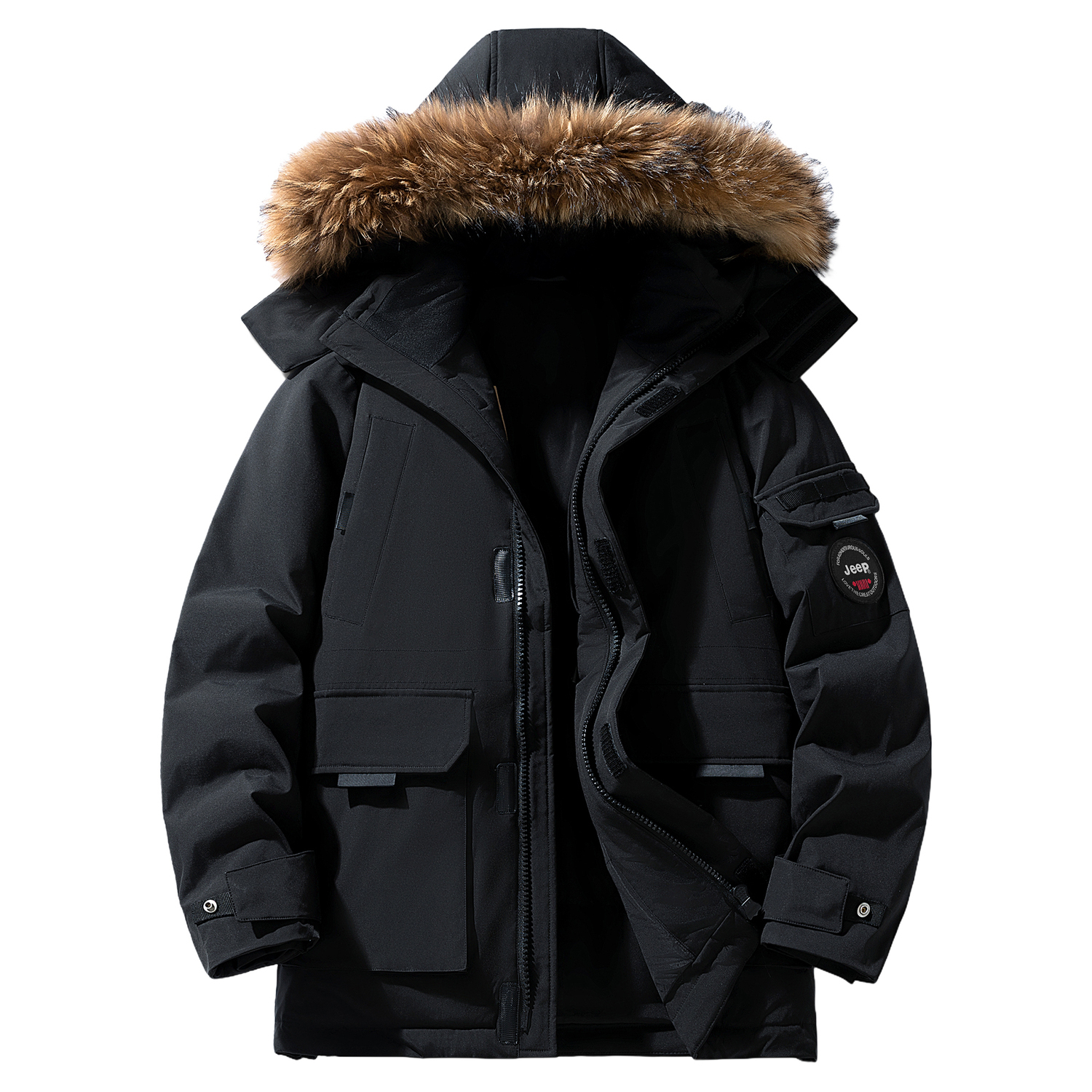 

Jeep Унисекс пуховик, Black