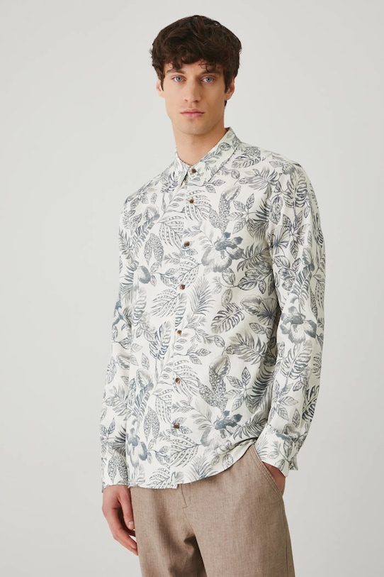 

Льняная рубашка Medicine, бежевый