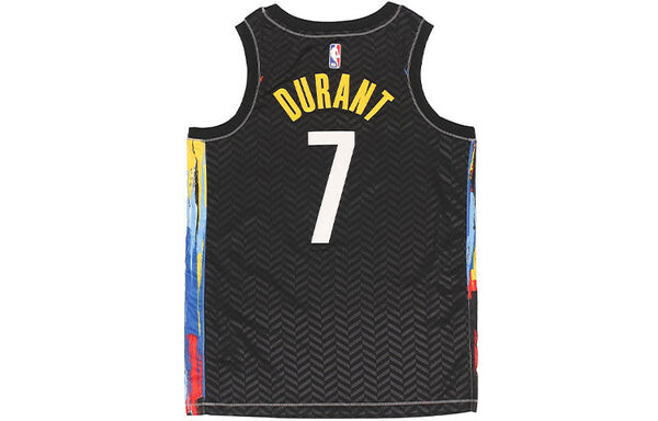 Футболка мужские nba city edition sports basketball жилет sw brooklyn nets durant 7 Nike, черный — фото 2