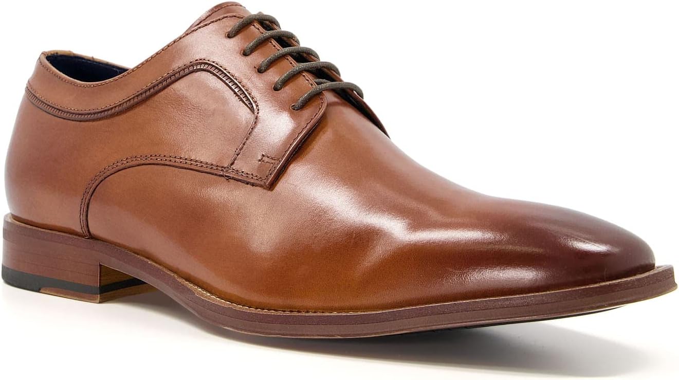 Мужские кожаные туфли на плоской подошве Dune Sparrows Smart Leather Gibson Dune London, коричневый — фото 2