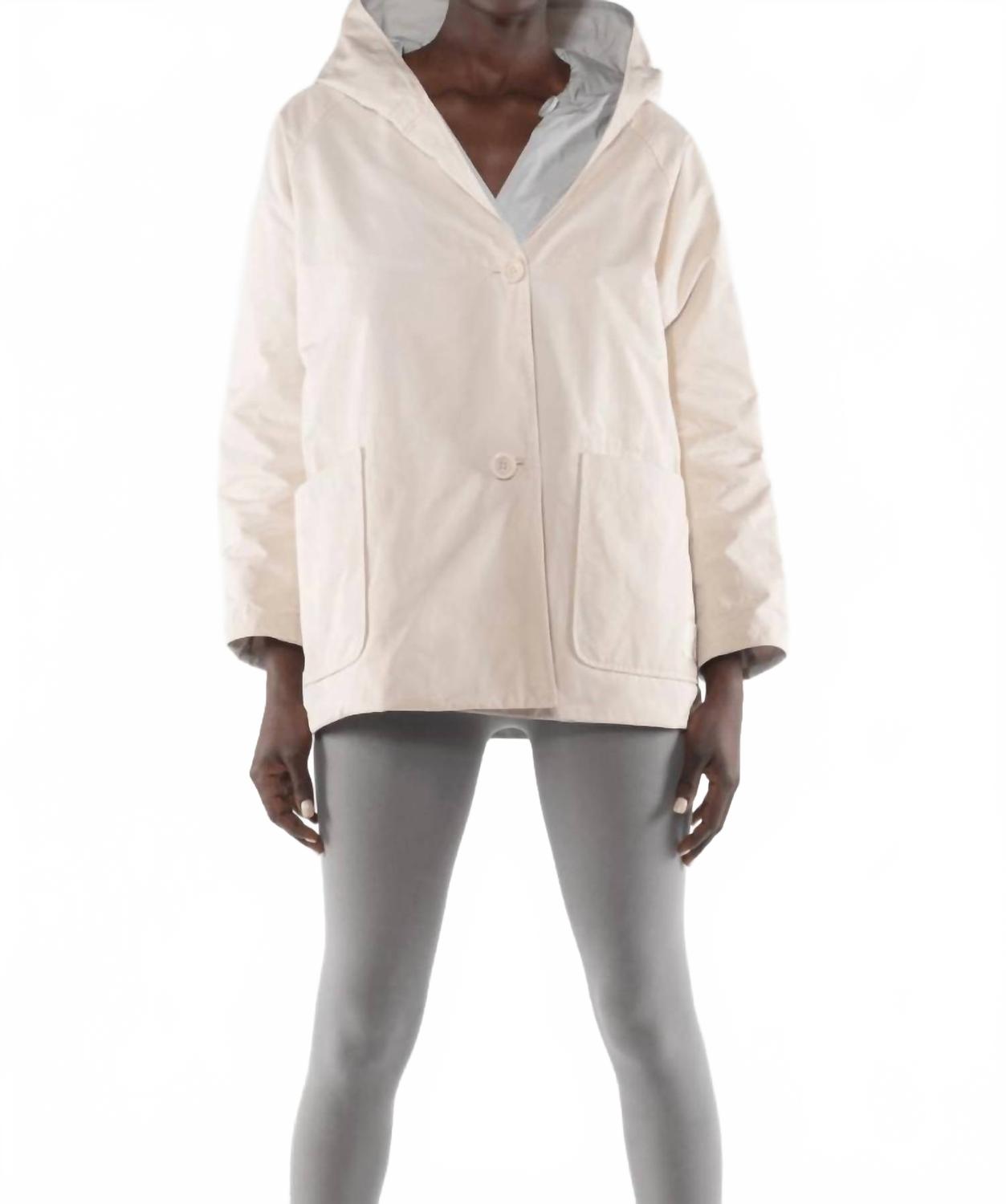 

Двусторонняя куртка из нейлона с эффектом памяти, кремового/серого цвета OOFWEAR