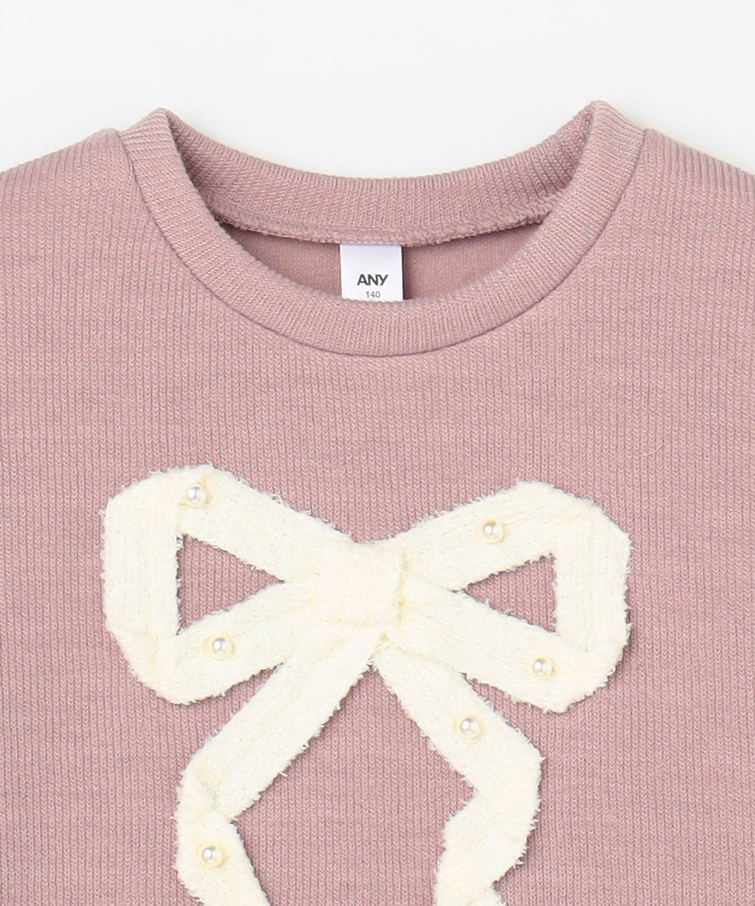 Вязаная толстовка с ленточкой ANY KIDS, Pink [012] — фото 3