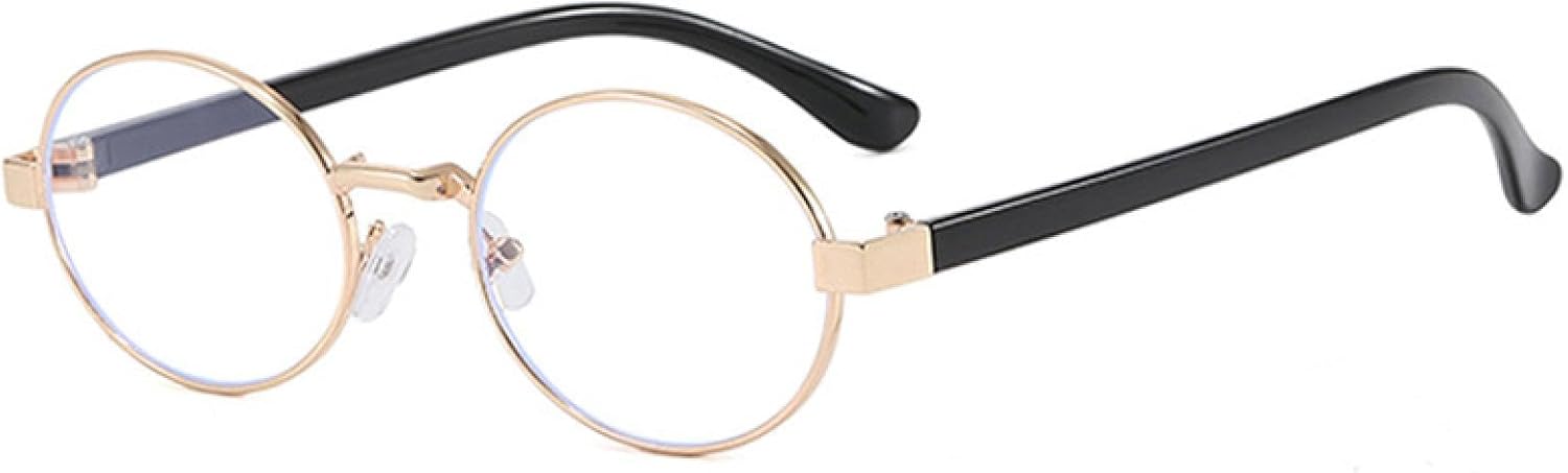 

Винтажные маленькие металлические овальные женские солнцезащитные очки, модные прозрачные градиентные очки с защитой от УФ-излучения UV400, мужские солнцезащитные очки в стиле панк TVTBBVV, Golden Black Clear