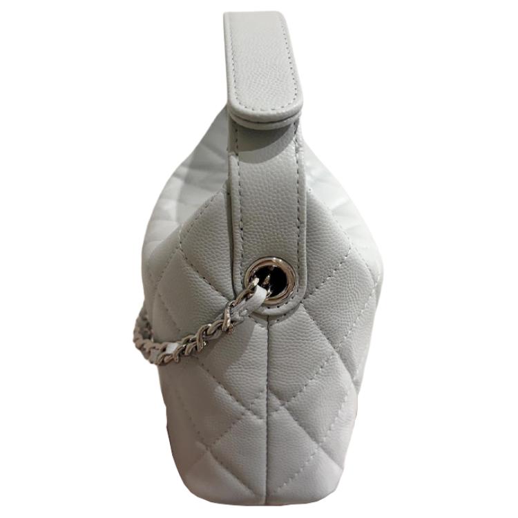 CHANEL Кожаная сумка-ланчбокс на цепочке — фото 3