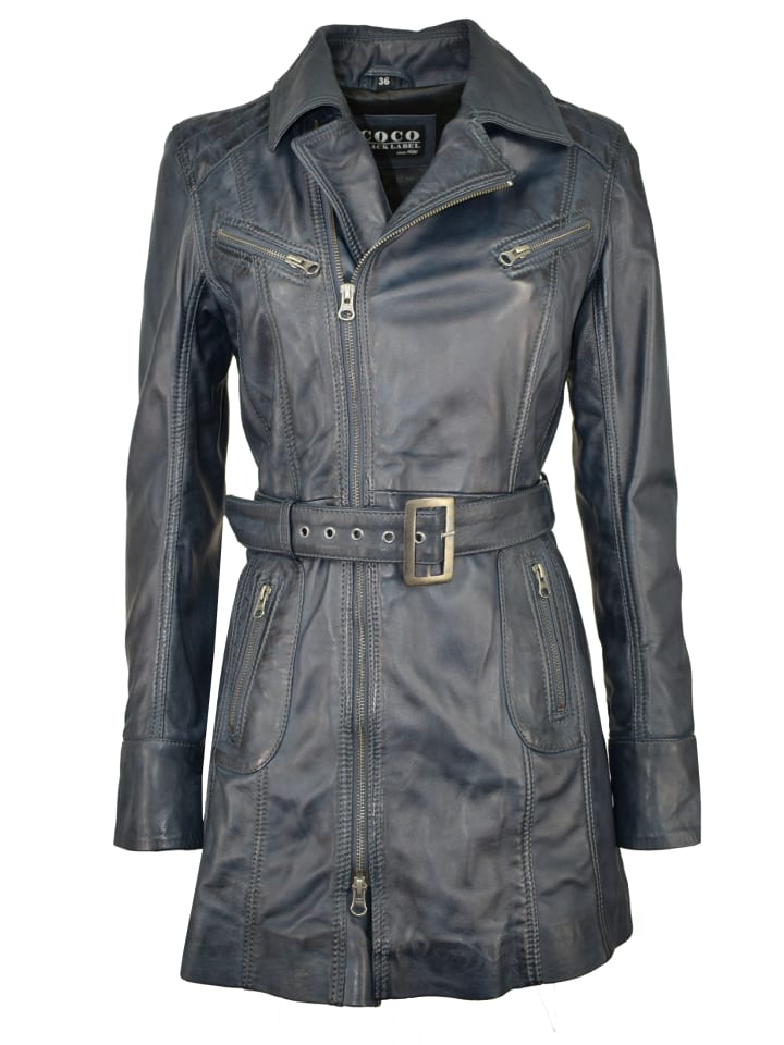 

Кожаная куртка COCO BLACKLABEL since1986, синий