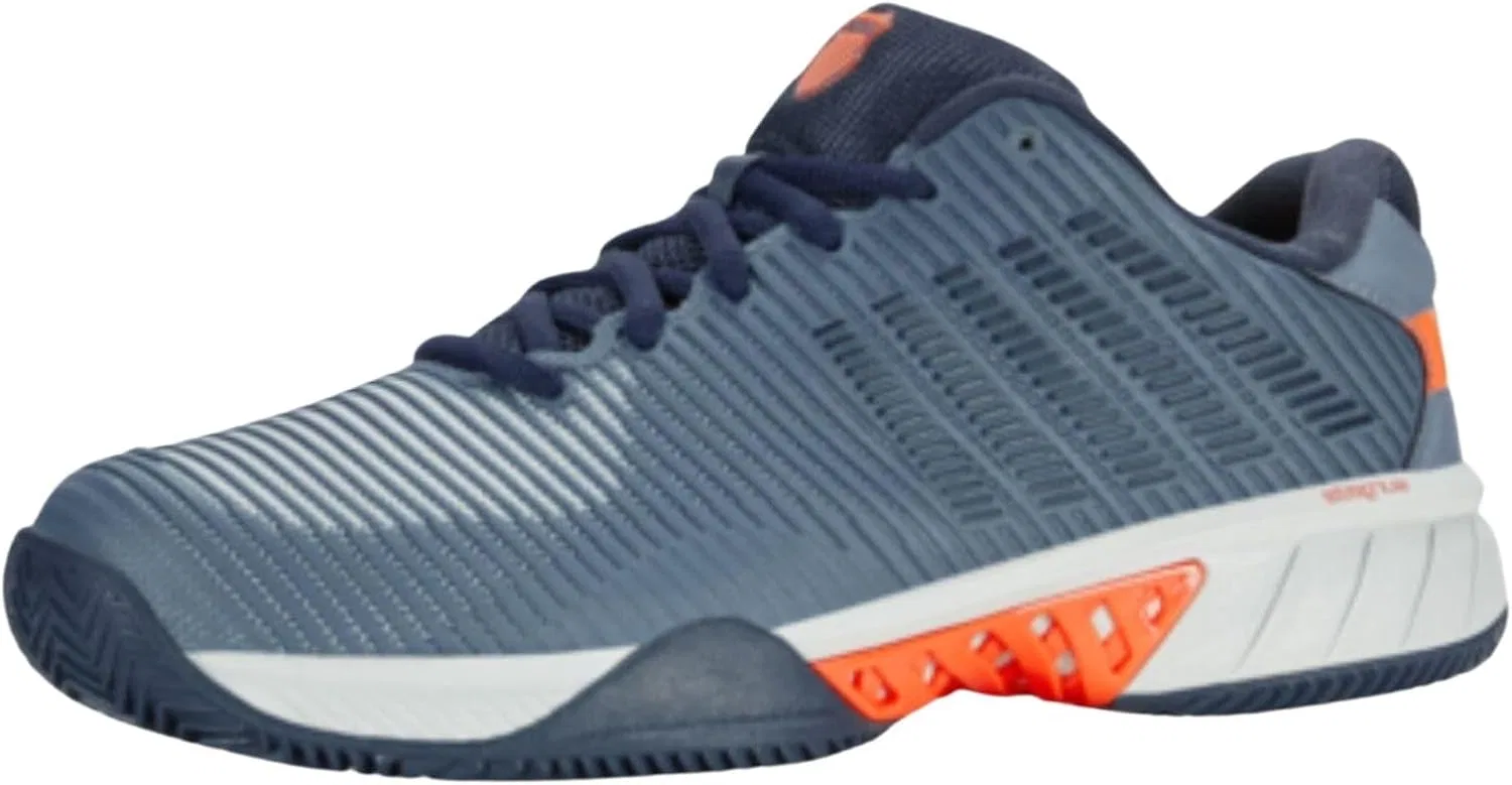 Мужские теннисные кроссовки K-Swiss Performance Hypercourt Express Hb - Highrise/Black/Neon Blaze
