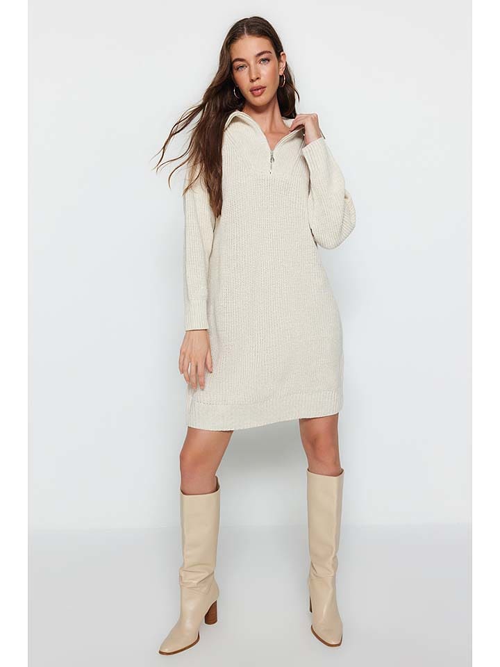 

Короткое платье trendyol Kleid, кремовый