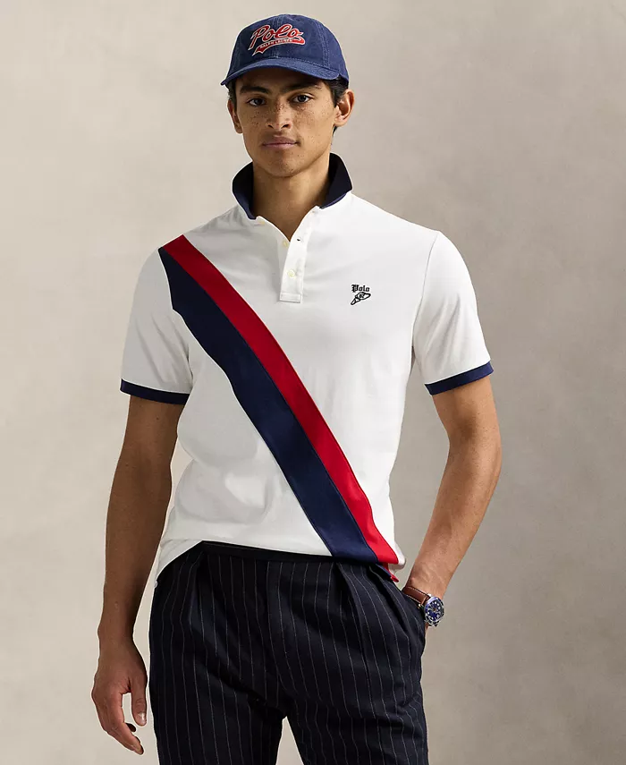 

Мужская классическая поло из мягкого хлопка Polo Ralph Lauren, белый