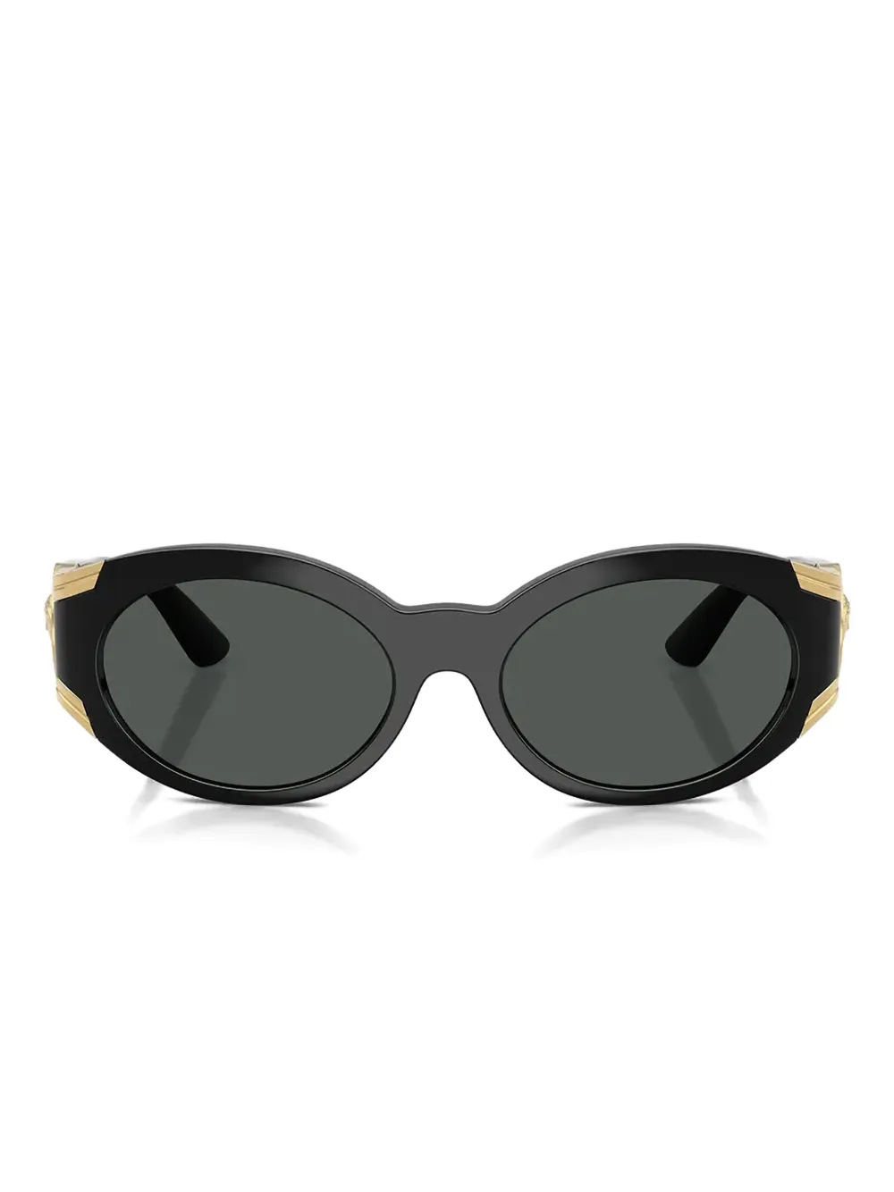 

Солнцезащитные очки круглой формы Medusa Versace, черный