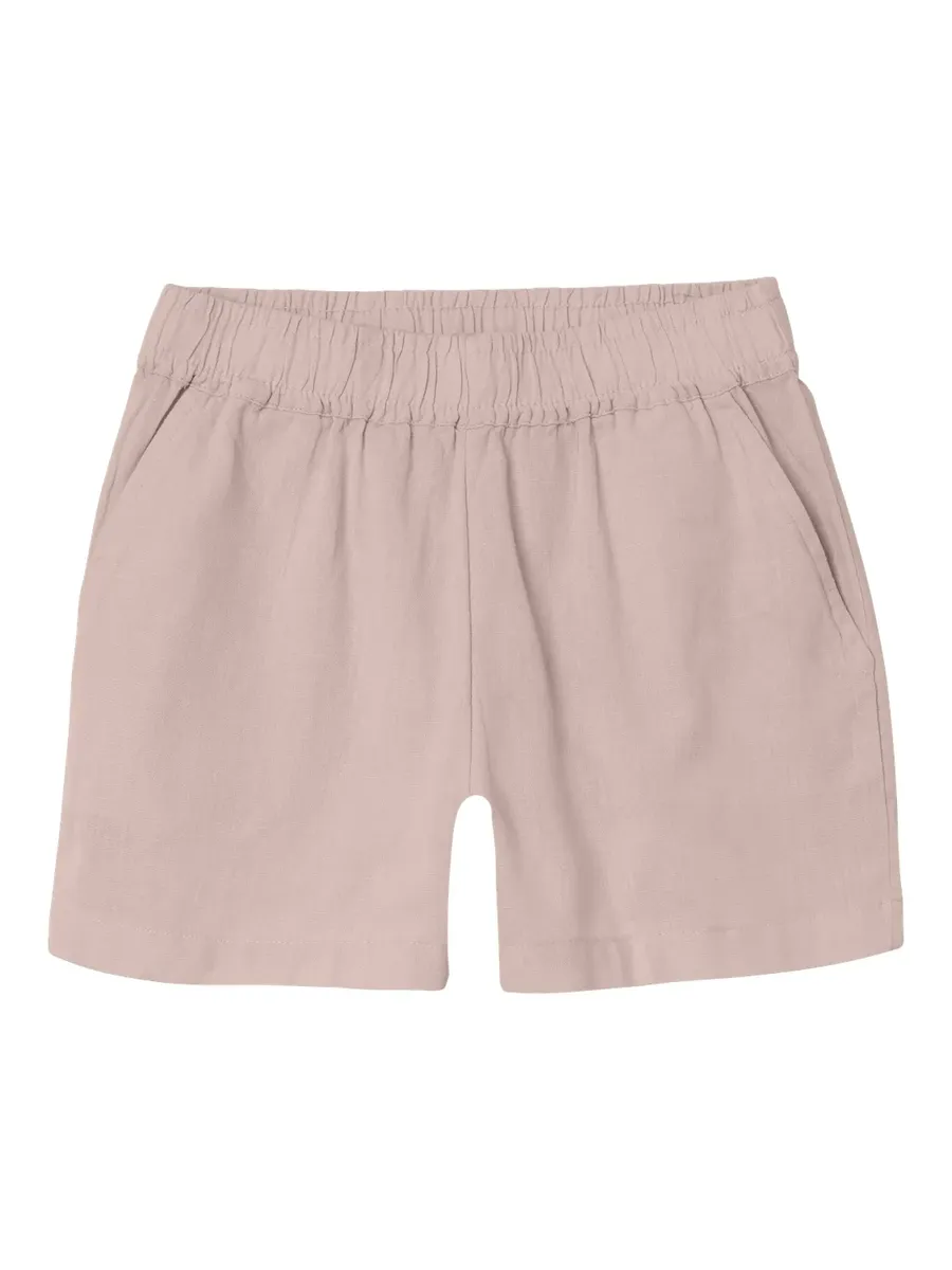 

Шорты Name It "NKFFALINNEN PULL UP SHORTS NOOS", цвет Sepia Rose